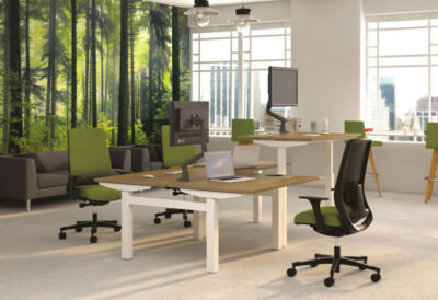 Bureau bench assis debout