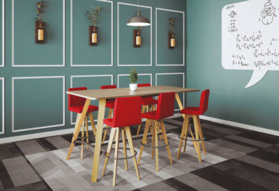 Table haute en bois made in France