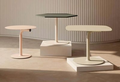 Table ronde tulipe