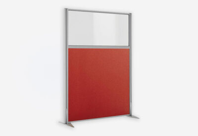 Cloison acoustique amovible vitrée