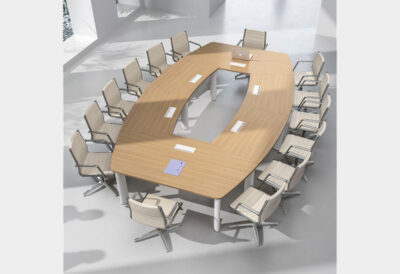 Table de réunion tonneau 14 – 18 personnes