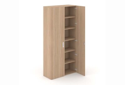 5 étagères avec serrure – L100 x P42 x H213 cm