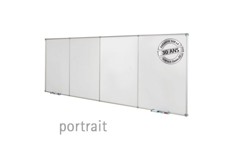tableau blanc continu pro emaille