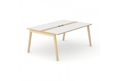 Table de réunion Azna Wood 6 personnes