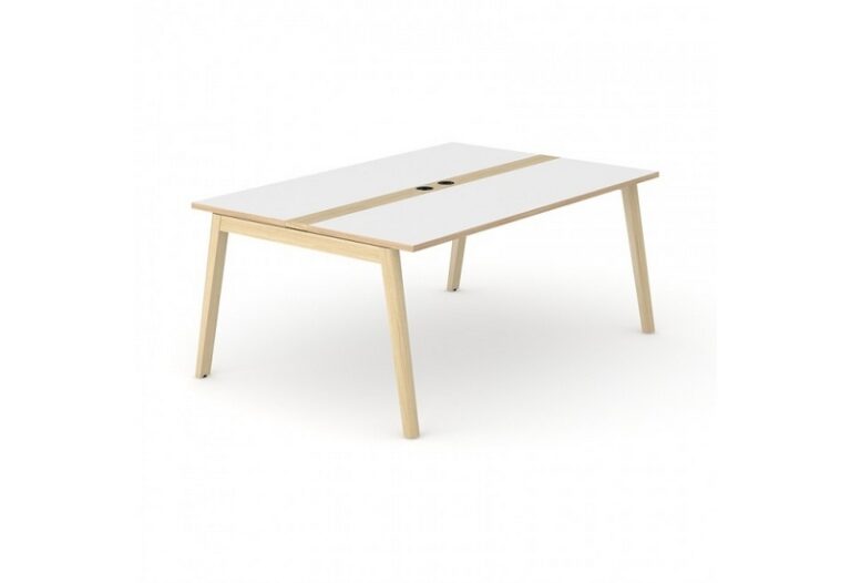 Table de réunion Azna Wood 6 personnes