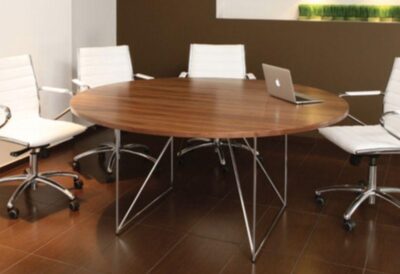 Table de réunion ronde 6 personnes