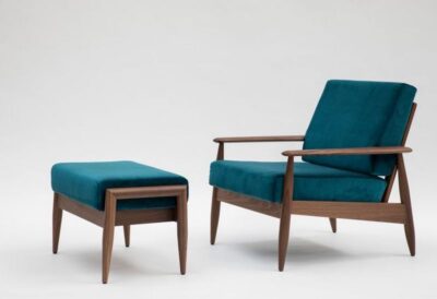 Chaise lounge scandinave