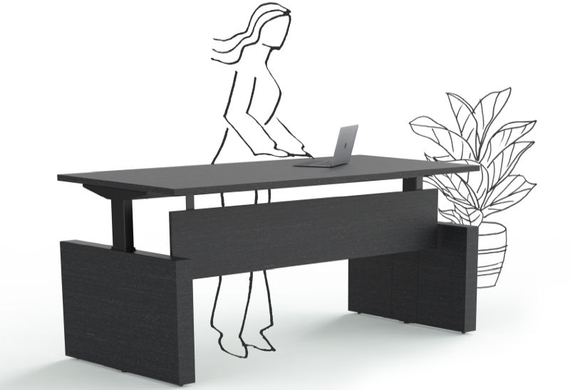 bureau de direction assis debout