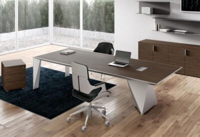 Bureau de direction piétement alu