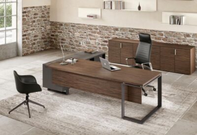 Bureau de direction bois et métal