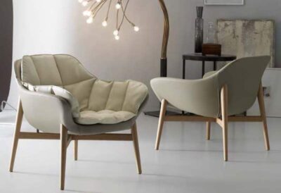 Fauteuil lounge style scandinave