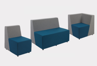 Fauteuil lounge géométrique