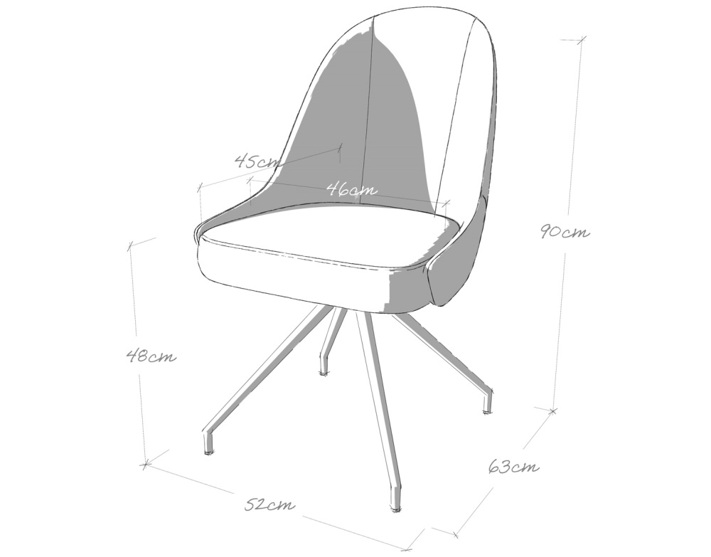 chaise Aveda bleu tissus chbl chaise Aveda bleu tissus chbl