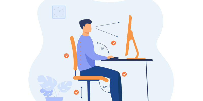 elements posture ergonomique bureau