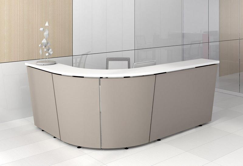 banque d'accueil arrondie tera