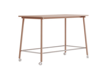 Table haute sur roulettes