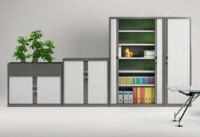Armoire Basse Rideaux 105 x 102 cm