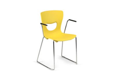 Chaise acier fil chromé