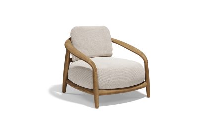 Fauteuil lounge contemporain bois design extérieur