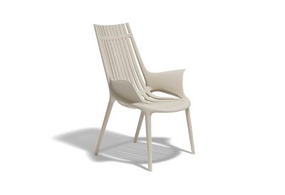 Fauteuil lounge design extérieur empilable polypropylène