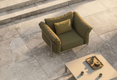 Fauteuil lounge design extérieur haut de gamme