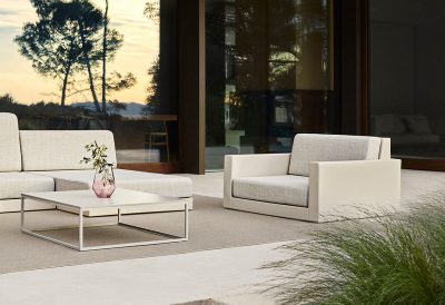 Fauteuil lounge design extérieur contemporain