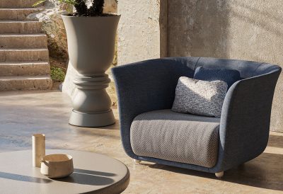 Fauteuil lounge design extérieur en polyuréthane flexible