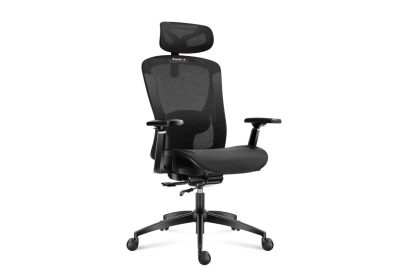 Chaise ergonomique gaming maille noire réglable