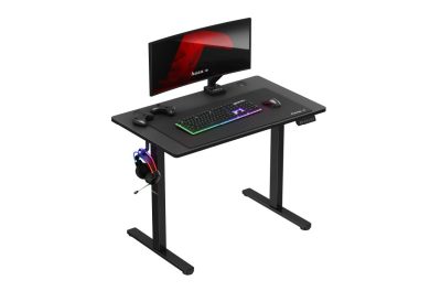 Bureau gaming électrique réglable en hauteur noir 100 cm