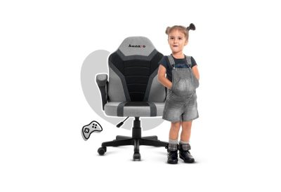 Fauteuil Gaming Enfant Mesh Gris Ergonomique