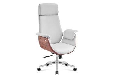 Chaise de bureau ergonomique en cuir organique design