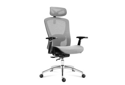 Chaise ergonomique mesh grise inclinable réglable