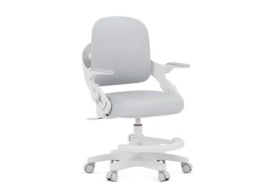 Chaise de bureau ergonomique enfant réglable grise