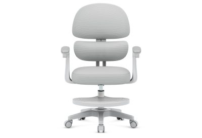 Chaise ergonomique enfant réglable grise bureau