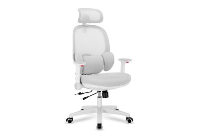 Chaise pivotante ergonomique grise pour enfant ajustable