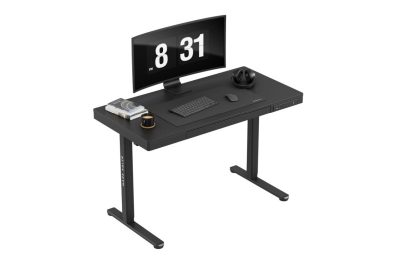 Bureau électrique ergonomique réglable en hauteur 120 cm noir