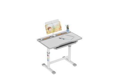 Bureau enfant réglable ergonomique gris 66 cm