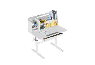 Bureau enfant ergonomique réglable gris 90 cm