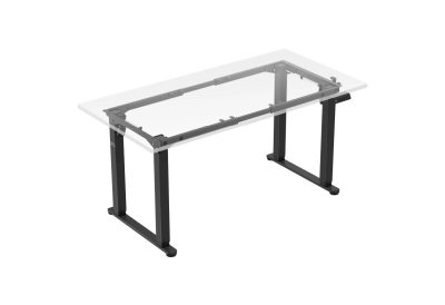 Bureau électrique réglable en hauteur noir professionnel