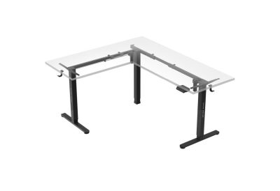 Bureau gaming électrique d’angle réglable en hauteur