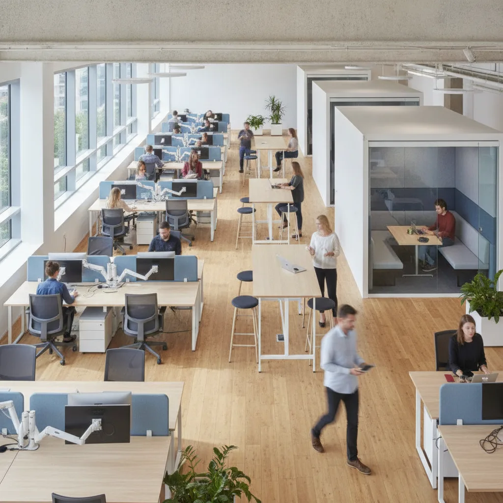 Guide pour l'aménagement flex office en 2026 – BM Bureau - amenagement flex office guide 2026
