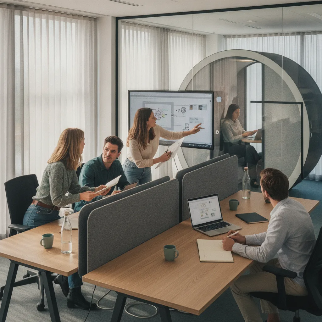 bureau pour open space 4 personnes