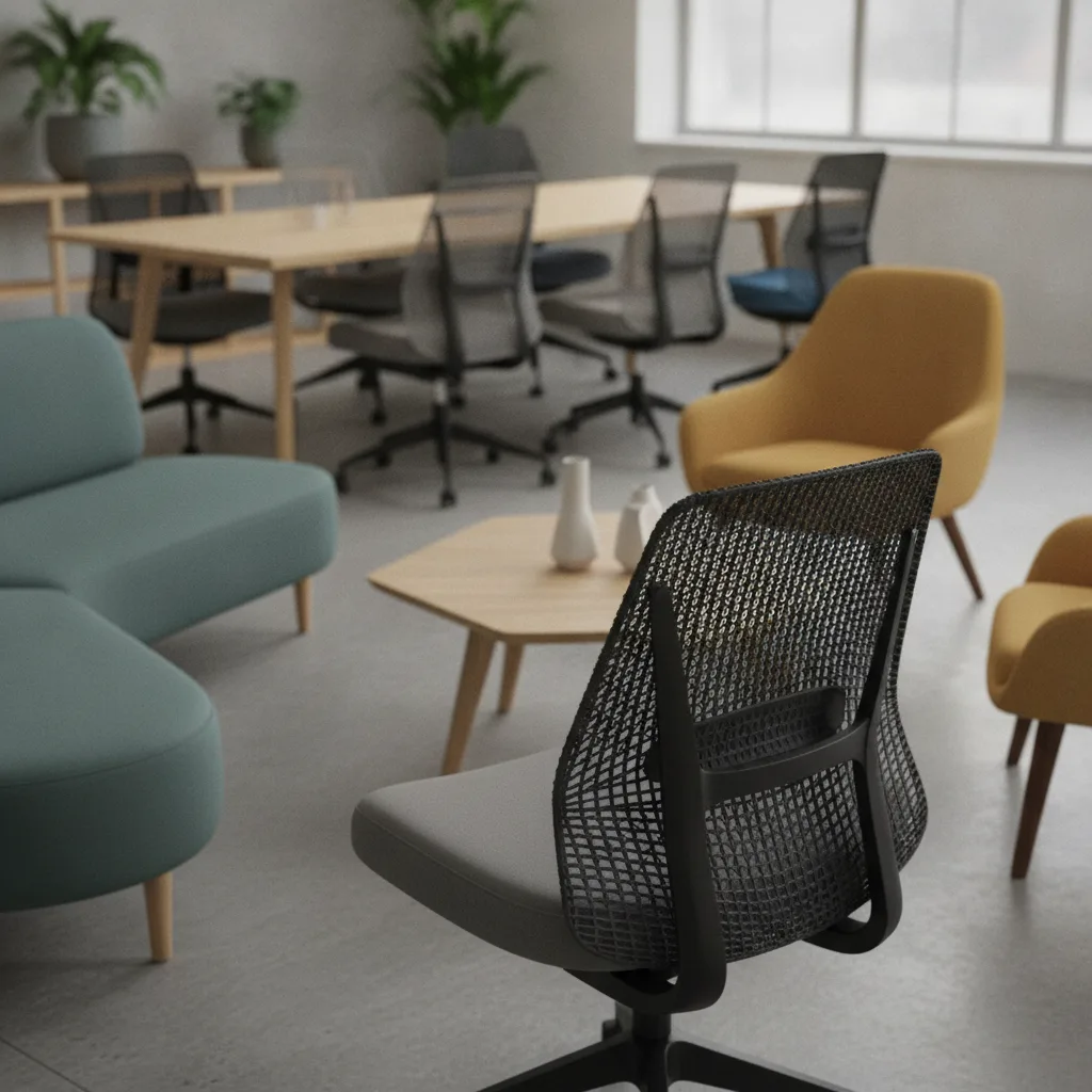 chaise de bureau dossier résille