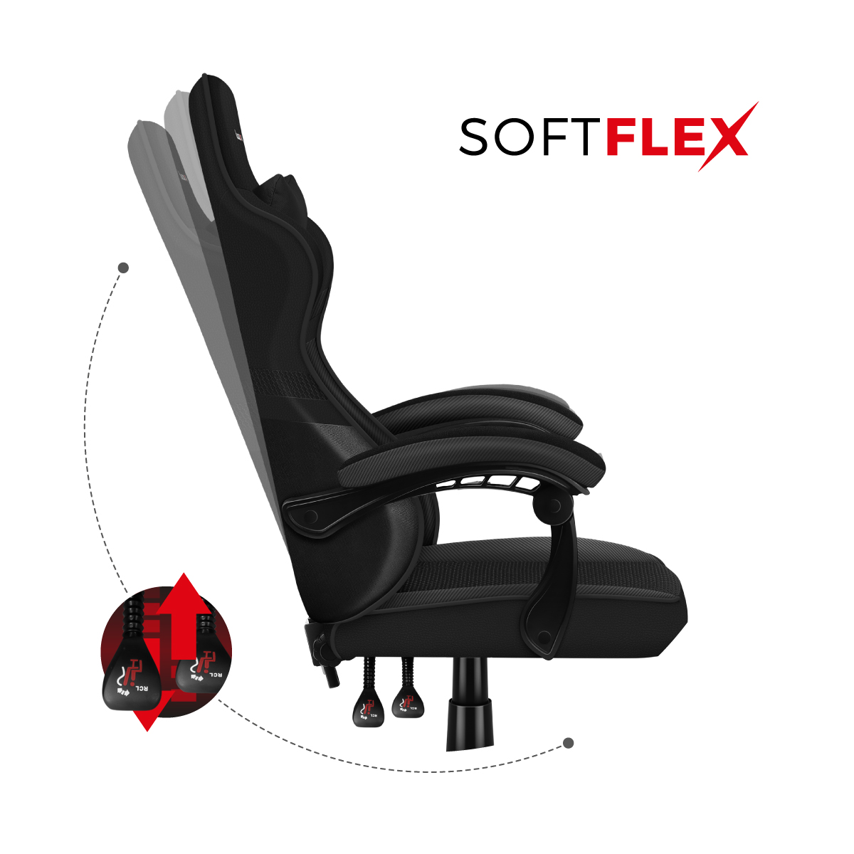 Accoudoirs ergonomiques rembourrés