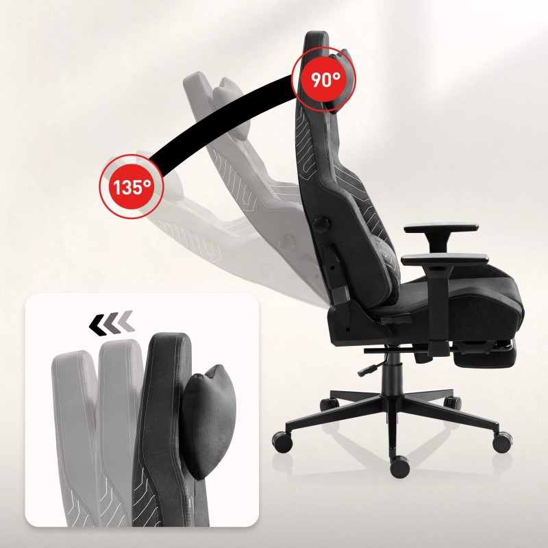 Dossier inclinable 135°