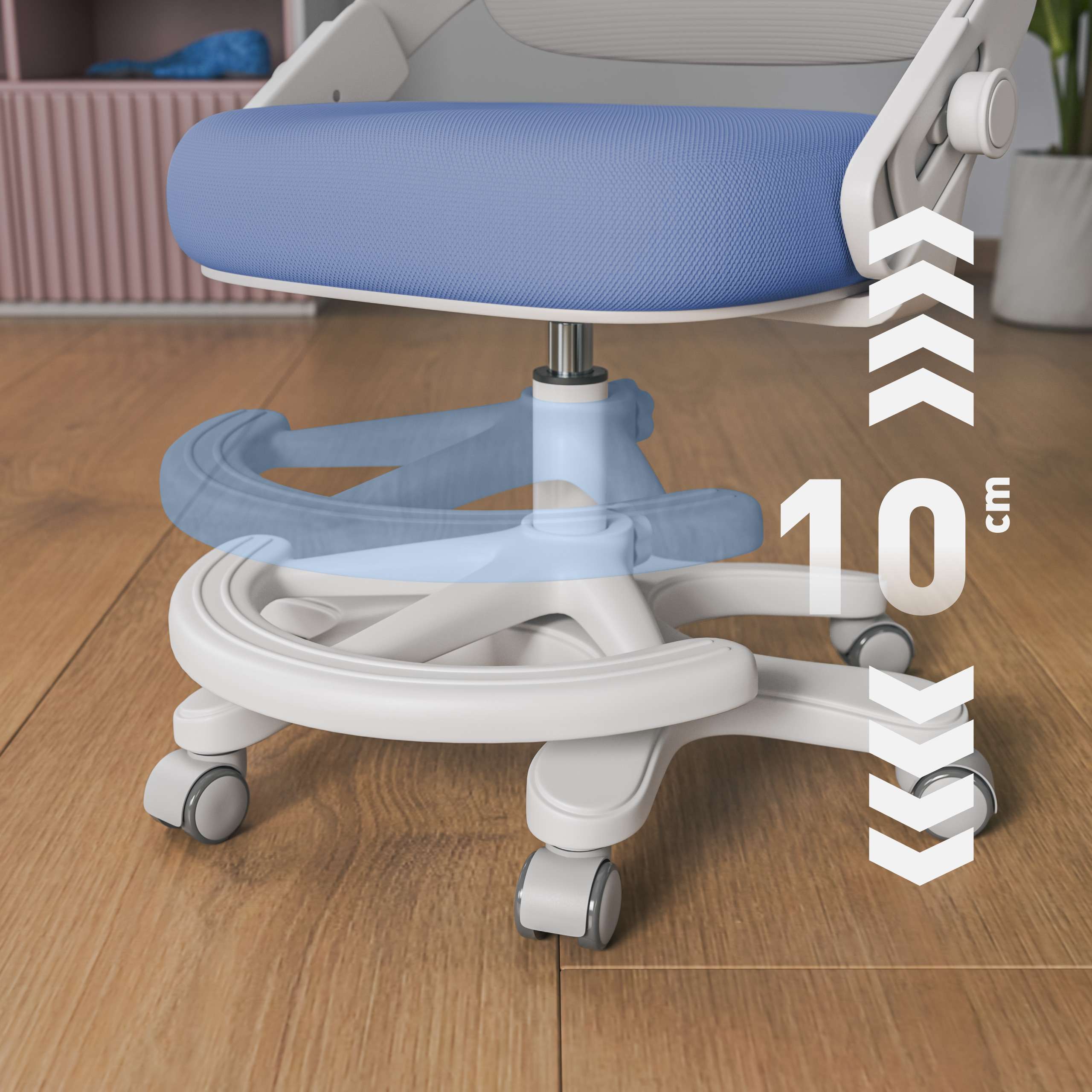 Repose-pieds ajustable et amovible