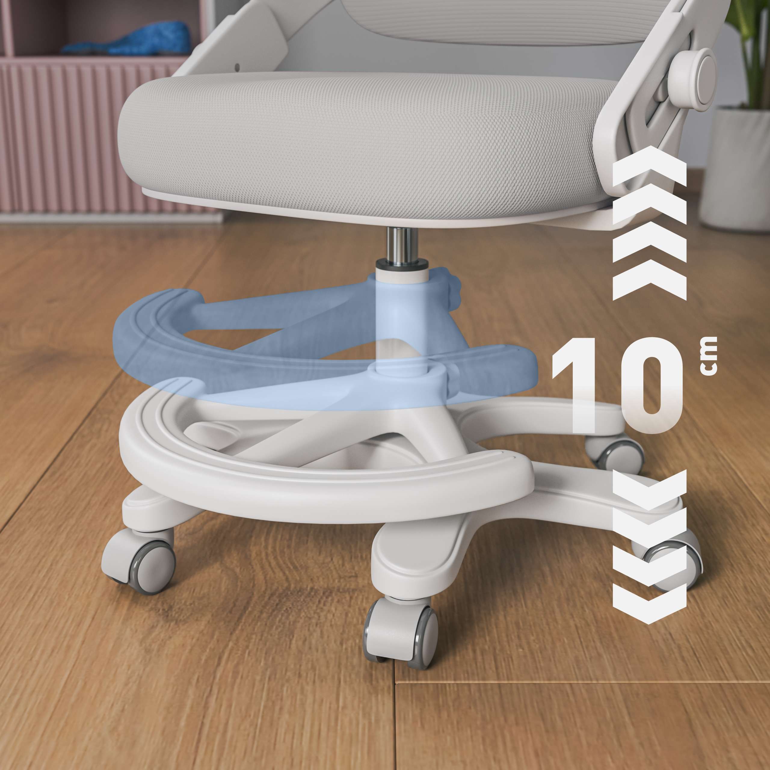 Repose-pieds ajustable et amovible