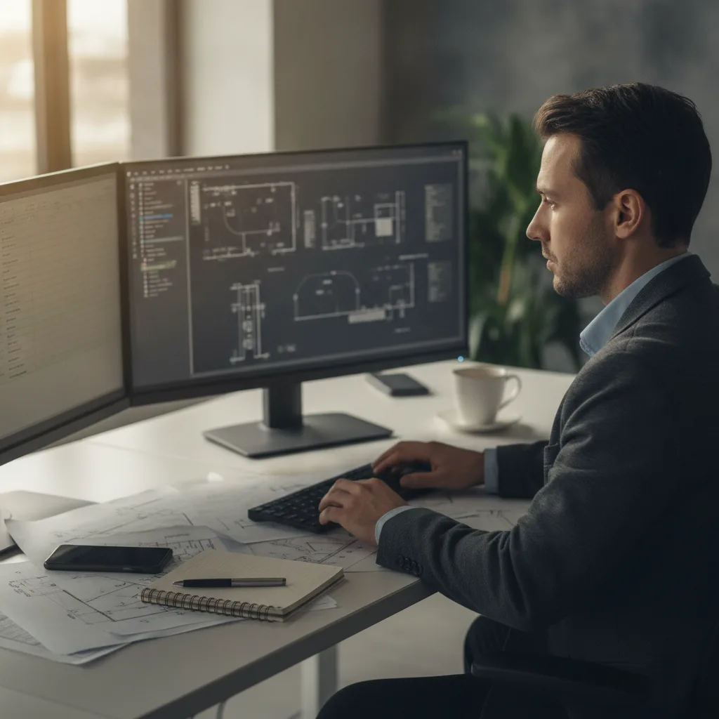 bureau en L professionnel